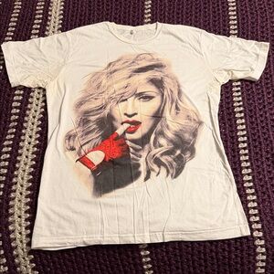 Madonna tour White Graphic Tee